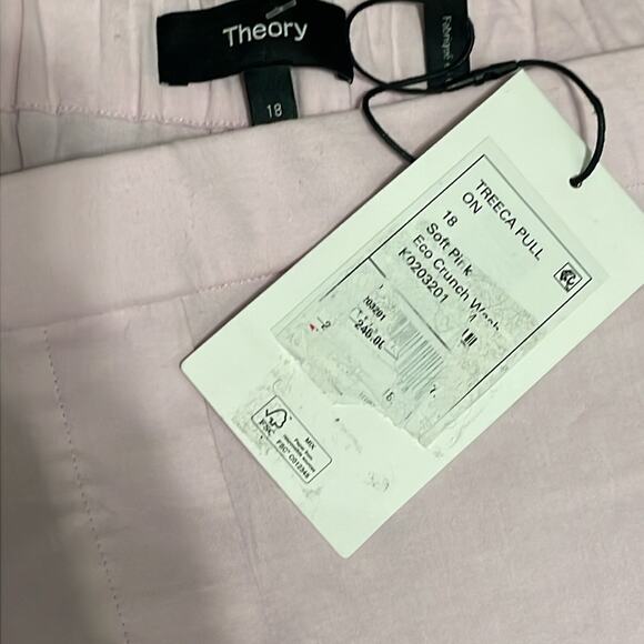 Theory Light Pink Pants size 18 new retails $245 - Picture 3 of 8